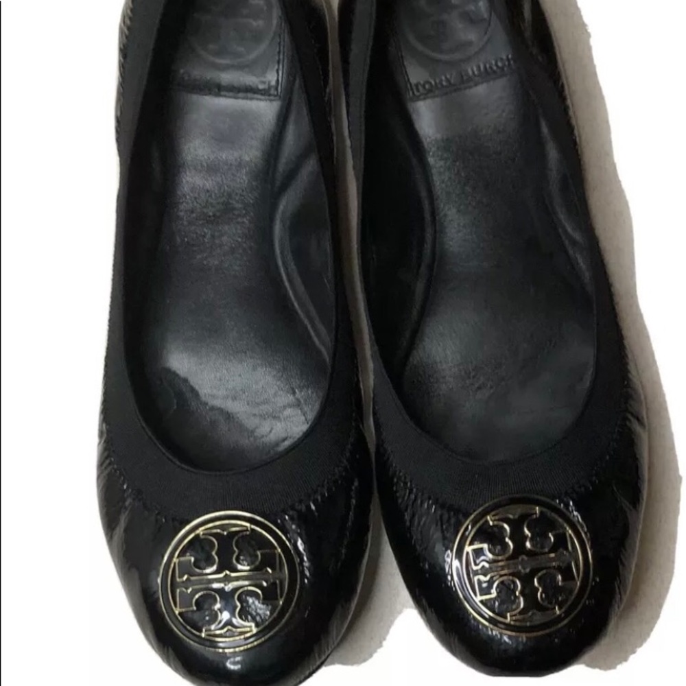 Tory Burch Caroline black flat shoes size 7.5 M